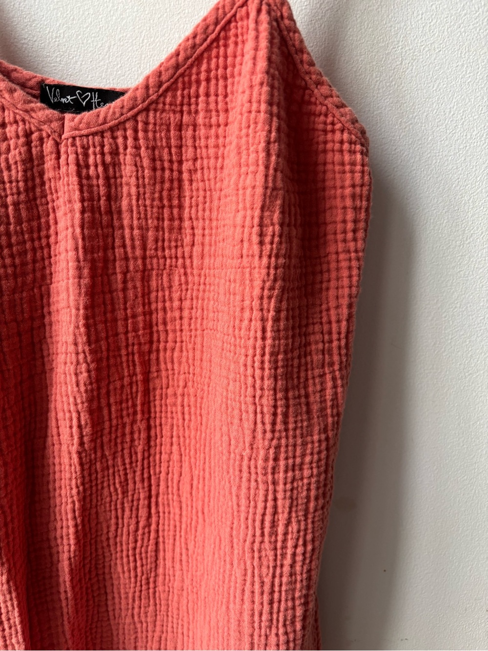 Velvet by Graham & Spencer Coral Gauze Tank Top